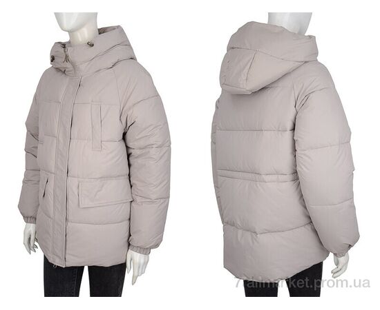 Куртка женская Зима 620 grey (4 шт. р.сетка S-2XL) "Hope" недорого оптом от прямого поставщика, изображение 3 Фотография Куртка женская Зима 620 grey (4 шт. р.сетка S-2XL) "Hope" недорого оптом от прямого поставщика, изображение 3