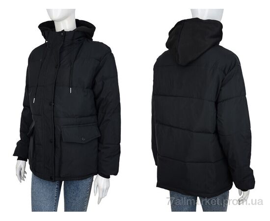 Куртка жіноча Зима 869 black (5 шт. р.сіткаM-2XL) "Turn Hug" недорого оптом від прямого постачальника, зображення 3 Куртка жіноча Зима 869 black (5 шт. р.сіткаM-2XL) "Turn Hug" недорого оптом від прямого постачальника, зображення 3