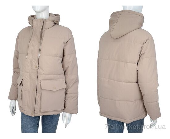 Куртка жіноча Зима 869 beige (5 шт. р.сіткаM-2XL) "Turn Hug" недорого оптом від прямого постачальника, зображення 3 Куртка жіноча Зима 869 beige (5 шт. р.сіткаM-2XL) "Turn Hug" недорого оптом від прямого постачальника, зображення 3