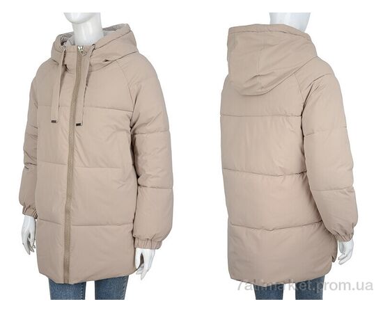 Куртка жіноча Зима 2418 d.beige (5 шт. р.сіткаM-2XL) "Turn Hug" недорого оптом від прямого постачальника, зображення 3 Куртка жіноча Зима 2418 d.beige (5 шт. р.сіткаM-2XL) "Turn Hug" недорого оптом від прямого постачальника, зображення 3