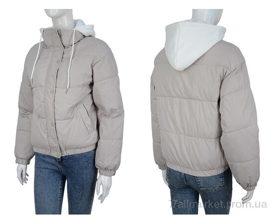 Куртка женская Весна/осень 270 beige (6 шт. р.сетка M-2XL) "Turn Hug" недорого оптом от прямого поставщика, изображение 3 Фотография Куртка женская Весна/осень 270 beige (6 шт. р.сетка M-2XL) "Turn Hug" недорого оптом от прямого поставщика, изображение 3