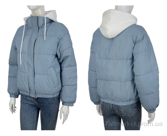 Фотография Куртка женская Весна/осень 270 blue (6 шт. р.сетка M-2XL) "Turn Hug" недорого оптом от прямого поставщика, изображение 3