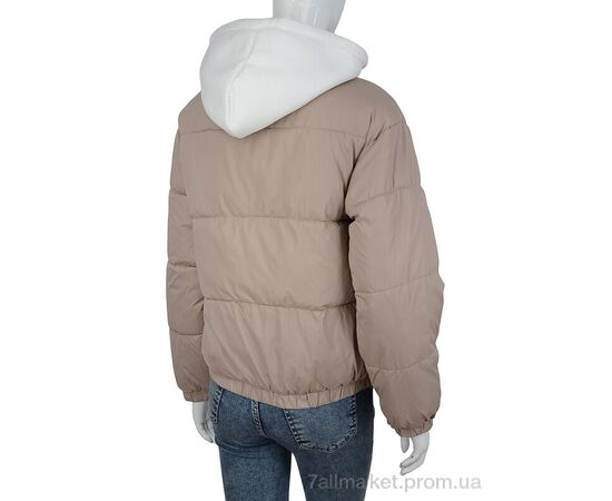 Фотография Куртка женская Весна/осень 270 d.beige (6 шт. р.сетка M-2XL) "Turn Hug" недорого оптом от прямого поставщика, изображение 2