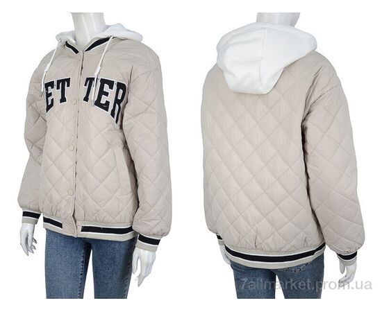 Куртка женская Весна/осень 6218 beige (5 шт. р.сетка M-2XL) "Turn Hug" недорого оптом от прямого поставщика, изображение 3 Фотография Куртка женская Весна/осень 6218 beige (5 шт. р.сетка M-2XL) "Turn Hug" недорого оптом от прямого поставщика, изображение 3