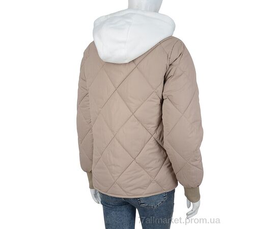Фотография Куртка женская Весна/осень 6215-1 d.beige (6 шт. р.сетка M-2XL) "Turn Hug" недорого оптом от прямого поставщика, изображение 2