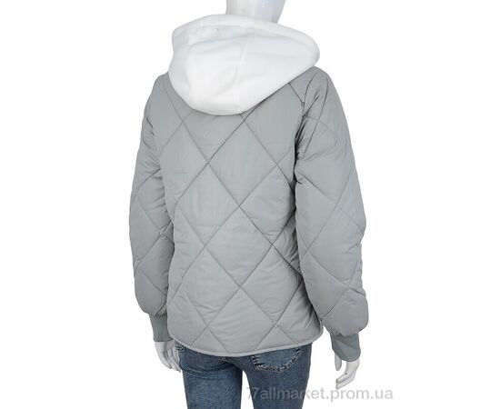 Фотография Куртка женская Весна/осень 6215-1 grey (6 шт. р.сетка M-2XL) "Turn Hug" недорого оптом от прямого поставщика, изображение 2
