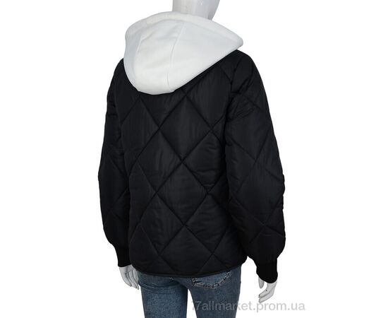 Куртка женская Весна/осень 6215-1 black (6 шт. р.сетка M-2XL) "Turn Hug" недорого оптом от прямого поставщика, изображение 2 Фотография Куртка женская Весна/осень 6215-1 black (6 шт. р.сетка M-2XL) "Turn Hug" недорого оптом от прямого поставщика, изображение 2