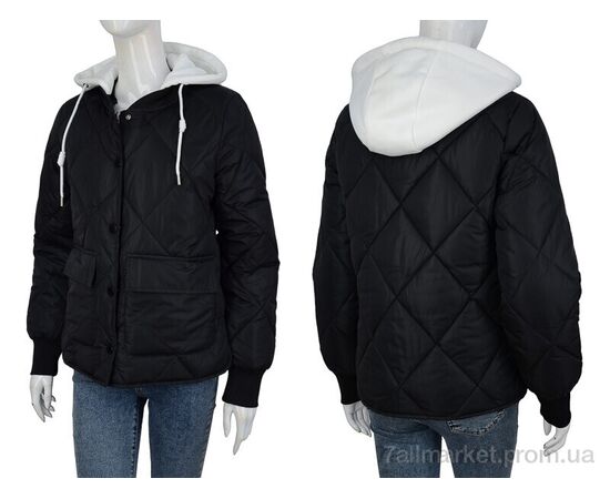 Куртка женская Весна/осень 6215-1 black (6 шт. р.сетка M-2XL) "Turn Hug" недорого оптом от прямого поставщика, изображение 3 Фотография Куртка женская Весна/осень 6215-1 black (6 шт. р.сетка M-2XL) "Turn Hug" недорого оптом от прямого поставщика, изображение 3