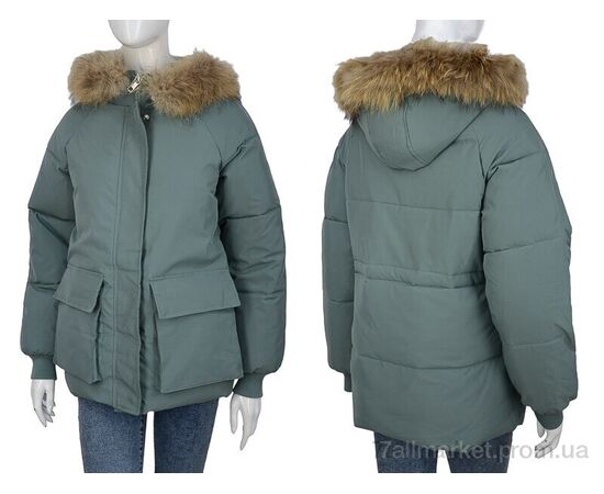 Фотография Куртка женская Зима 810 green (5 шт. р.сетка M-2XL) "Turn Hug" недорого оптом от прямого поставщика, изображение 3