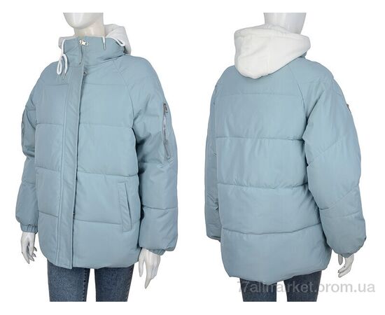 Фотография Куртка женская Весна/осень 8208 l.blue (5 шт. р.сетка M-2XL) "Turn Hug" недорого оптом от прямого поставщика, изображение 3