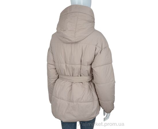 Фотография Куртка женская Весна/осень 736 beige (5 шт. р.сетка M-2XL) "Turn Hug" недорого оптом от прямого поставщика, изображение 2
