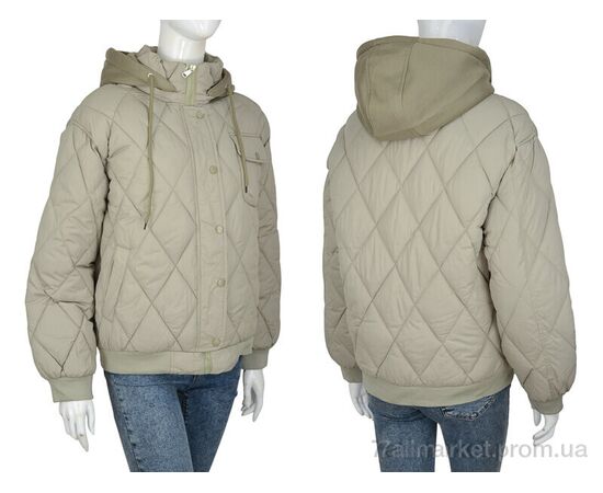 Фотография Куртка женская Весна/осень 910 green (6 шт. р.сетка M-2XL) "Turn Hug" недорого оптом от прямого поставщика, изображение 3