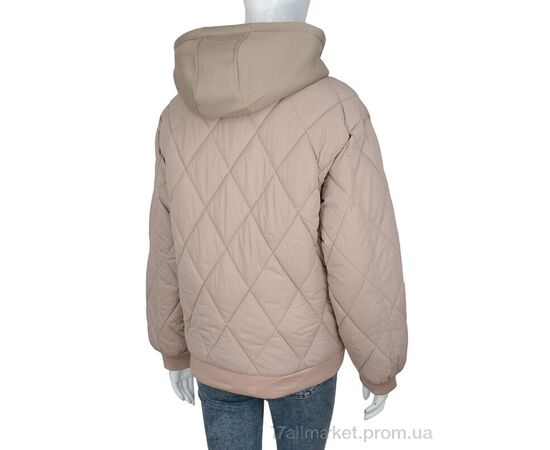 Фотография Куртка женская Весна/осень 910 beige (6 шт. р.сетка M-2XL) "Turn Hug" недорого оптом от прямого поставщика, изображение 2