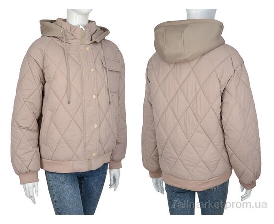 Фотография Куртка женская Весна/осень 910 beige (6 шт. р.сетка M-2XL) "Turn Hug" недорого оптом от прямого поставщика, изображение 3