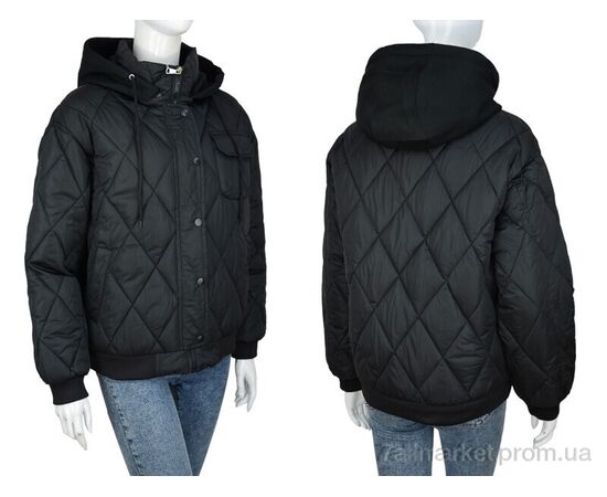 Фотография Куртка женская Весна/осень 910 black (6 шт. р.сетка M-2XL) "Turn Hug" недорого оптом от прямого поставщика, изображение 3