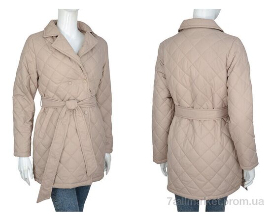 Фотография Куртка женская Весна/осень 1108-2 d.beige (5 шт. р.сетка M-2XL) "Turn Hug" недорого оптом от прямого поставщика, изображение 3