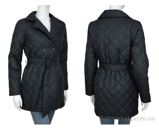 Фотография Куртка женская Весна/осень 1108-2 black (5 шт. р.сетка M-2XL) "Turn Hug" недорого оптом от прямого поставщика, изображение 3