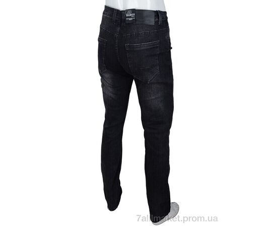 Джинси чоловічі Весна/осінь H9117 d.grey (8 шт. р.сітка29-38) "Baron" недорого оптом від прямого постачальника, зображення 2