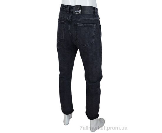 Джинси чоловічі Весна/осінь M9002 d.grey (8 шт. р.сітка29-38) "Baron" недорого оптом від прямого постачальника, зображення 2