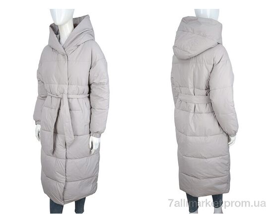 Фотография Пальто женское Зима 9068 grey (5 шт. р.сетка S-2XL) "Turn Hug" недорого оптом от прямого поставщика, изображение 3