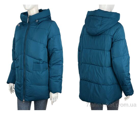 Куртка жіноча Зима 7805 blue (5 шт. р.сітка48-58) "Turn Hug" недорого оптом від прямого постачальника, зображення 3