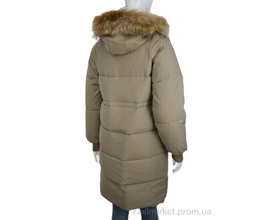 Пальто жіноче Зима 618 d.beige (5 шт. р.сіткаM-2XL) "Turn Hug" недорого оптом від прямого постачальника, зображення 2