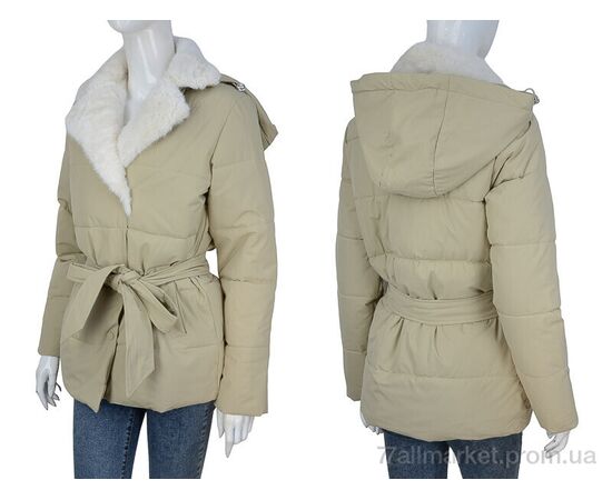 Куртка жіноча Весна/осінь 8099 beige (4 шт. р.сіткаM-2XL) "Hope" недорого оптом від прямого постачальника, зображення 3