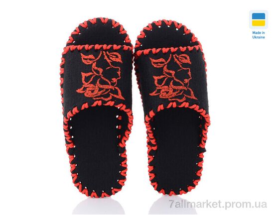 Тапки жіночі для будинку Весна/осінь 261W чорний (9 пар р.36-41) "Active" недорого оптом від прямого постачальника, зображення 2