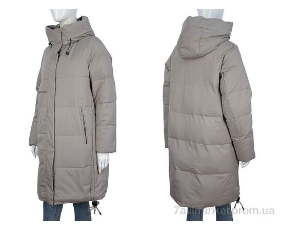 Пальто жіноче Зима 2323-05 d.beige (5 шт. р.сітка46-54) "П2П Design" недорого оптом від прямого постачальника, зображення 3 Пальто жіноче Зима 2323-05 d.beige (5 шт. р.сітка46-54) "П2П Design" недорого оптом від прямого постачальника, зображення 3