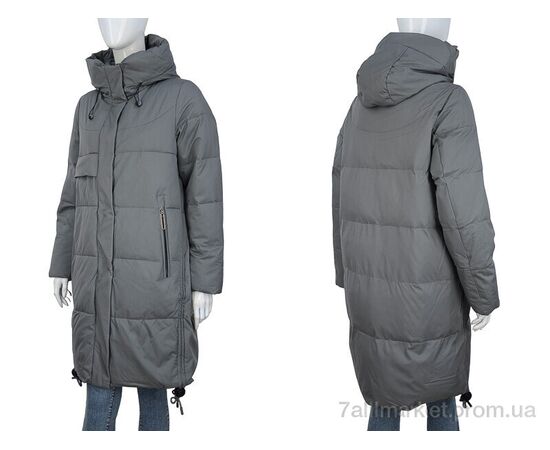 Пальто жіноче Зима 2323-01 grey (5 шт. р.сітка46-54) "П2П Design" недорого оптом від прямого постачальника, зображення 3 Пальто жіноче Зима 2323-01 grey (5 шт. р.сітка46-54) "П2П Design" недорого оптом від прямого постачальника, зображення 3