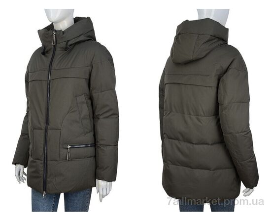 Куртка жіноча Зима 323-05 khaki (5 шт. р.сітка46-54) "П2П Design" недорого оптом від прямого постачальника, зображення 3 Куртка жіноча Зима 323-05 khaki (5 шт. р.сітка46-54) "П2П Design" недорого оптом від прямого постачальника, зображення 3