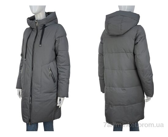 Пальто жіноче Зима 2307-04 grey (5 шт. р.сітка46-54) "П2П Design" недорого оптом від прямого постачальника, зображення 3 Пальто жіноче Зима 2307-04 grey (5 шт. р.сітка46-54) "П2П Design" недорого оптом від прямого постачальника, зображення 3