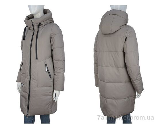 Пальто жіноче Зима 2307-02 d.beige (5 шт. р.сітка46-54) "П2П Design" недорого оптом від прямого постачальника, зображення 3 Пальто жіноче Зима 2307-02 d.beige (5 шт. р.сітка46-54) "П2П Design" недорого оптом від прямого постачальника, зображення 3