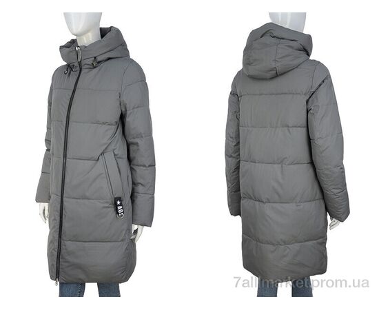 Пальто жіноче Зима 2309-04 grey (5 шт. р.сітка46-54) "П2П Design" недорого оптом від прямого постачальника, зображення 3 Пальто жіноче Зима 2309-04 grey (5 шт. р.сітка46-54) "П2П Design" недорого оптом від прямого постачальника, зображення 3