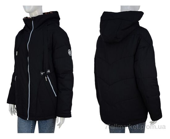 Куртка женская Зима 332-01 black (5 шт. р.сетка 46-54) "П2П Design" недорого оптом от прямого поставщика, изображение 3 Фотография Куртка женская Зима 332-01 black (5 шт. р.сетка 46-54) "П2П Design" недорого оптом от прямого поставщика, изображение 3