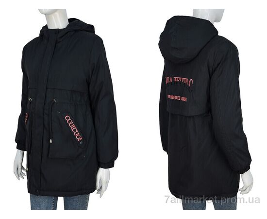 Куртка женская Весна/осень 19050 black (06898) (6 шт. р.сетка M-3XL) "Obuvok" недорого оптом от прямого поставщика, изображение 3 Фотография Куртка женская Весна/осень 19050 black (06898) (6 шт. р.сетка M-3XL) "Obuvok" недорого оптом от прямого поставщика, изображение 3