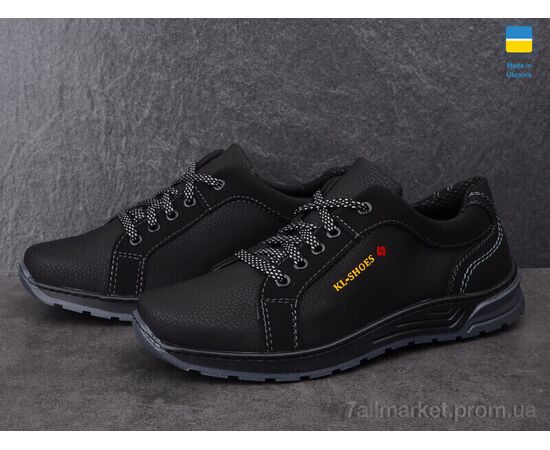 Кроссовки мужские модные Весна/осень Kluchkovskyy 127-8 чорний (8 пар р.40-45) "Paolla" недорого оптом от прямого поставщика, изображение 3 Фотография Кроссовки мужские модные Весна/осень Kluchkovskyy 127-8 чорний (8 пар р.40-45) "Paolla" недорого оптом от прямого поставщика, изображение 3