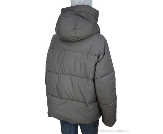 Фотография Куртка женская Зима 980 grey (4 шт. р.сетка M-2XL) "Turn Hug" недорого оптом от прямого поставщика, изображение 2