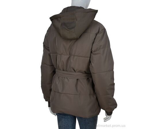 Фотография Куртка женская Зима 8823 d.brown (4 шт. р.сетка M-2XL) "Turn Hug" недорого оптом от прямого поставщика, изображение 2