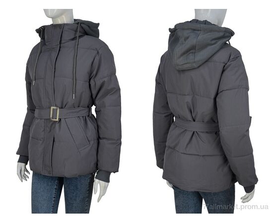 Фотография Куртка женская Зима 8823 grey (4 шт. р.сетка M-2XL) "Turn Hug" недорого оптом от прямого поставщика, изображение 3
