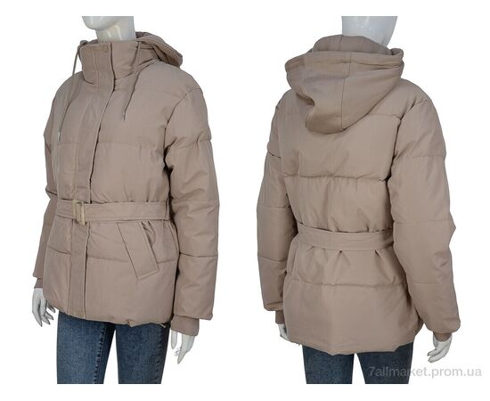 Фотография Куртка женская Зима 8823 d.beige (4 шт. р.сетка M-2XL) "Turn Hug" недорого оптом от прямого поставщика, изображение 3