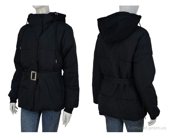 Фотография Куртка женская Зима 8823 black (4 шт. р.сетка M-2XL) "Turn Hug" недорого оптом от прямого поставщика, изображение 3