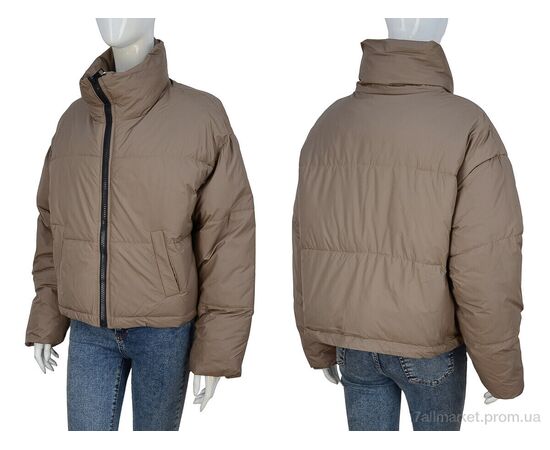 Куртка жіноча Зима 1911 brown (4 шт. р.сіткаM-2XL) "Turn Hug" недорого оптом від прямого постачальника, зображення 3