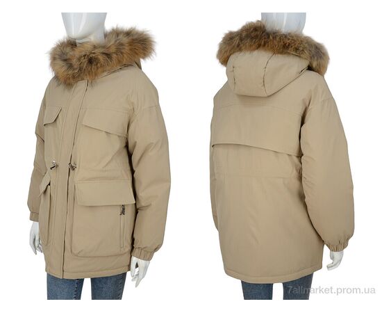 Фотография Куртка женская Зима 9092 khaki (4 шт. р.сетка S-XL) "Hope" недорого оптом от прямого поставщика, изображение 3