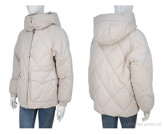 Куртка женская Зима 9012 beige (4 шт. р.сетка S-XL) "Hope" недорого оптом от прямого поставщика, изображение 3 Фотография Куртка женская Зима 9012 beige (4 шт. р.сетка S-XL) "Hope" недорого оптом от прямого поставщика, изображение 3