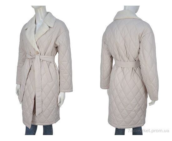 Фотография Пальто женское Весна/осень 9102 beige (5 шт. р.сетка S-2XL) "Hope" недорого оптом от прямого поставщика, изображение 3