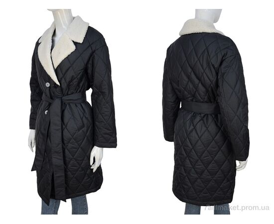 Фотография Пальто женское Весна/осень 9102 black (5 шт. р.сетка S-2XL) "Hope" недорого оптом от прямого поставщика, изображение 3