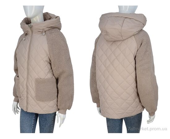 Куртка жіноча Весна/осінь 2308 brown (4 шт. р.сіткаM-2XL) "Hope" недорого оптом від прямого постачальника, зображення 3