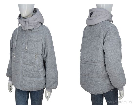Фотография Куртка женская Зима 8071 grey (4 шт. р.сетка M-2XL) "Hope" недорого оптом от прямого поставщика, изображение 3