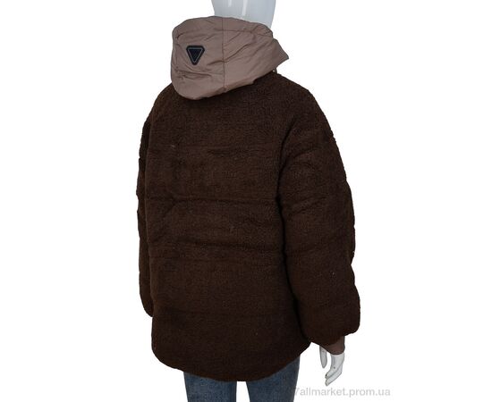 Фотография Куртка женская Зима 8071 brown (4 шт. р.сетка M-2XL) "Hope" недорого оптом от прямого поставщика, изображение 2